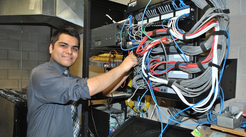 Students in the Miami Valley Career Technology Center's computer networking program are among those eligible for a new state tech internship program. CONTRIBUTED PHOTO