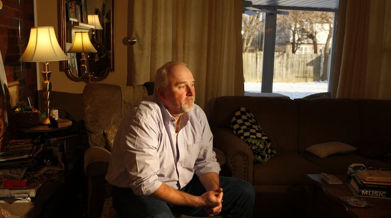 Roger Dean Gillispie of Fairborn, shown here in 2012, was released from prison after serving 20 years for a crime he says he did not commit. JIM WITMER/STAFF