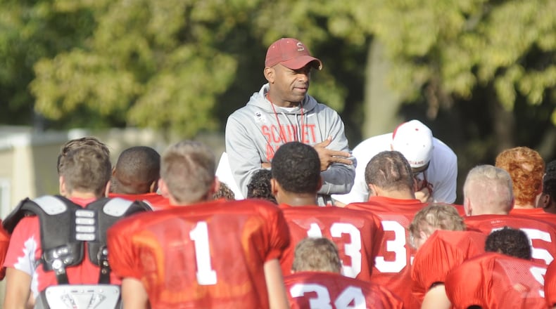 Head coach Trace Smitherman has overseen the resurrection of Stebbins High School football. MARC PENDLETON / STAFF