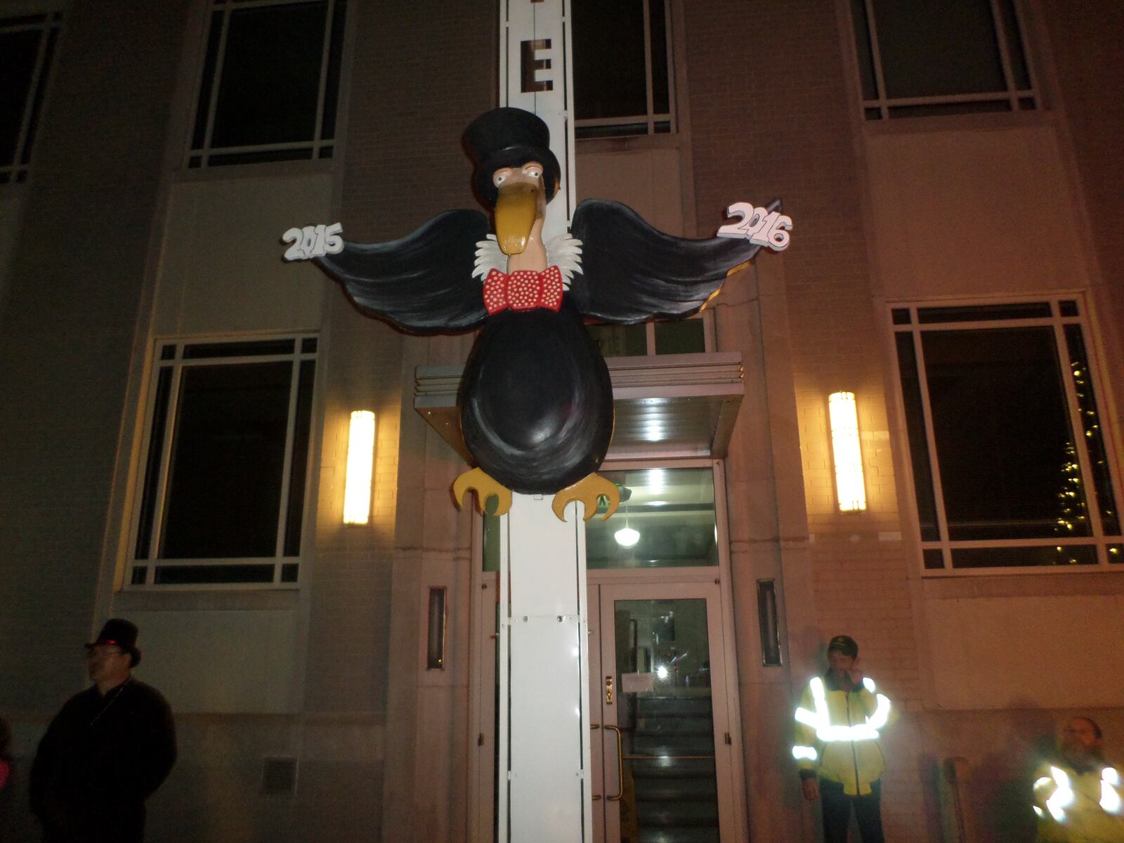 Bob the Buzzard welcomes in the New Year in Perry (Photo: City of Perry)