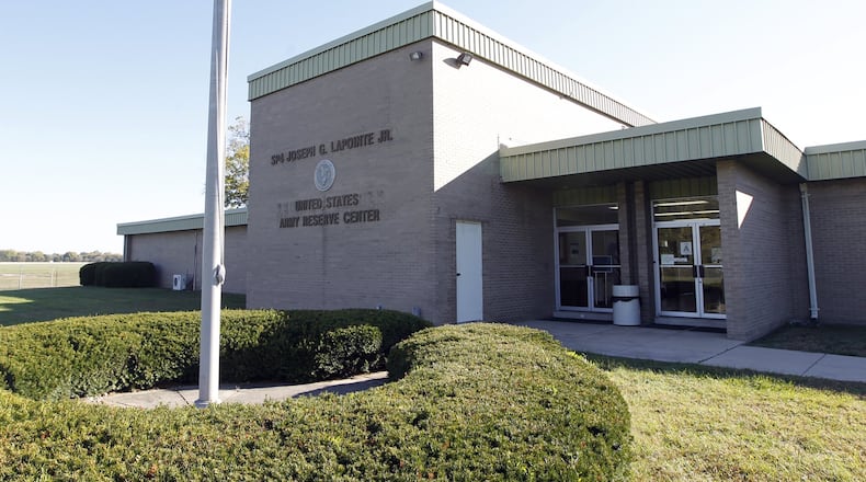 The Army Reserve Center near Harshman and Airway roads. FILE