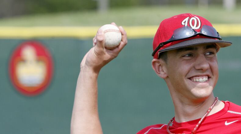 Former Lakota West baseball standout Brad Gschwind will be among the inductees in this year’s Lakota Athletic Hall of Fame class. JOURNAL-NEWS FILE PHOTO