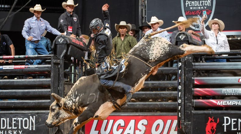 The Professional Bull Riders ZipRecruiter Rumble takes places Saturday, Oct. 23 at the Wright State University Nutter Center and features some of the world’s best bull riders. The Rumble is a part of the Pendleton Whisky Velocity Tour and this is the fifth time in six years its made a stop in Dayton.