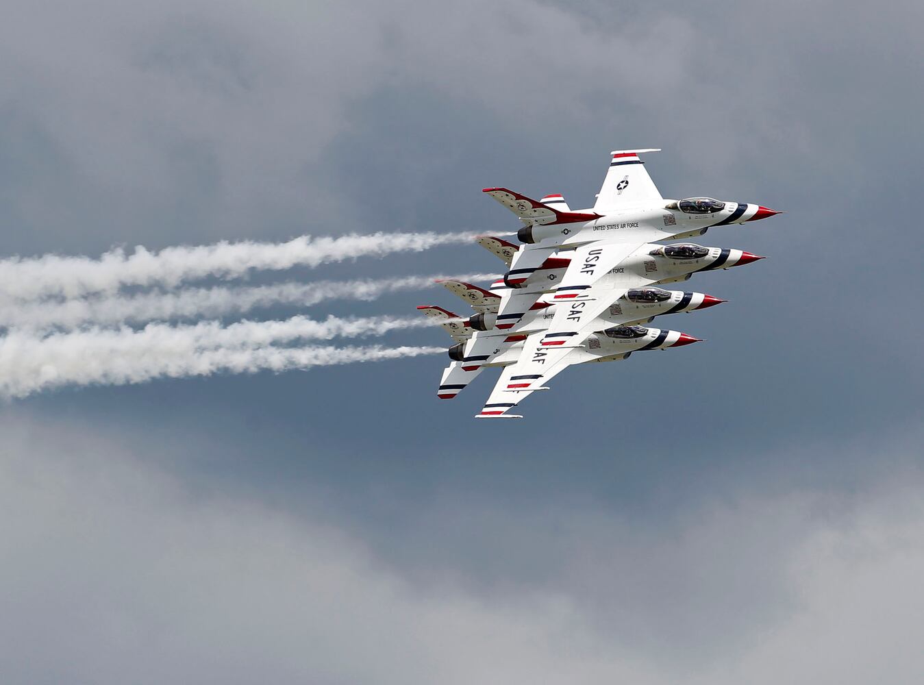 PHOTOS: The Thunderbirds jet team arrives for the Dayton Air Show