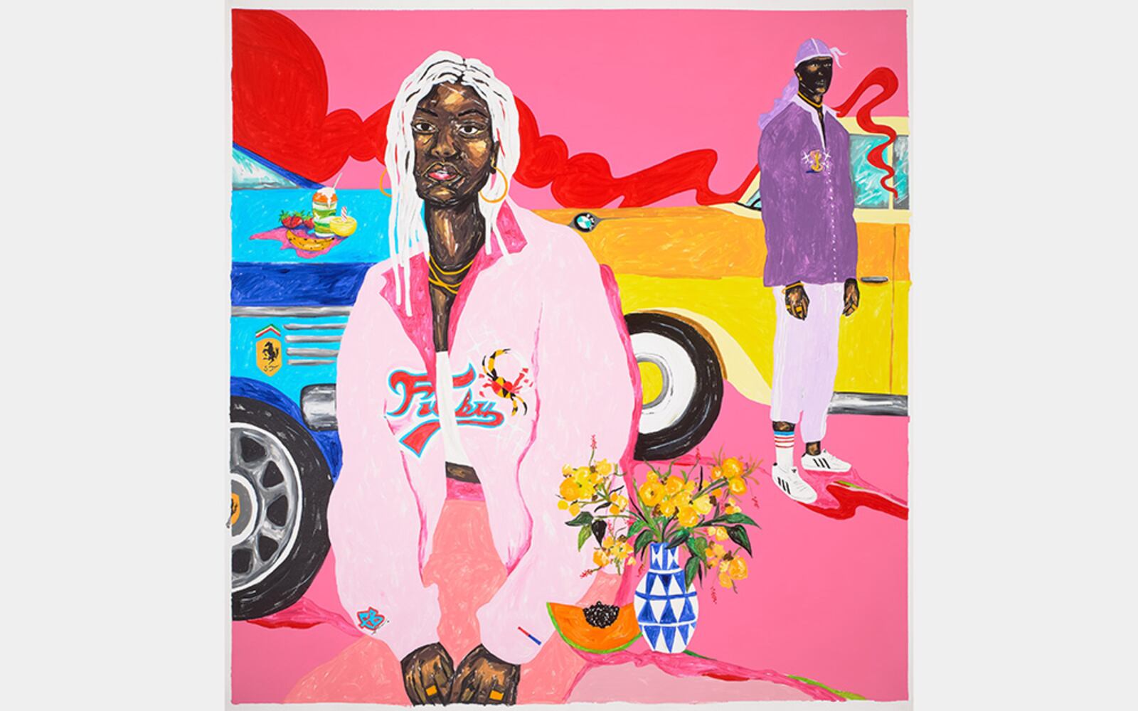 This painting by Zéh Palito is titled, "It was all a dream," and is part of the hip hop art exhibit at the Cincinnati Art Museum. CONTRIBUTED