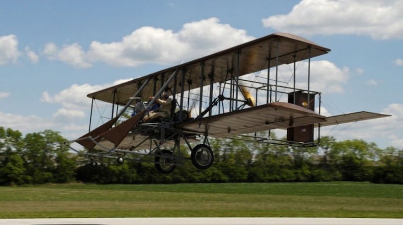 The son of Neil Armstrong will take the 5,000 flight of a replica of the Wright brothers first production airplane. CONTRIBUTED