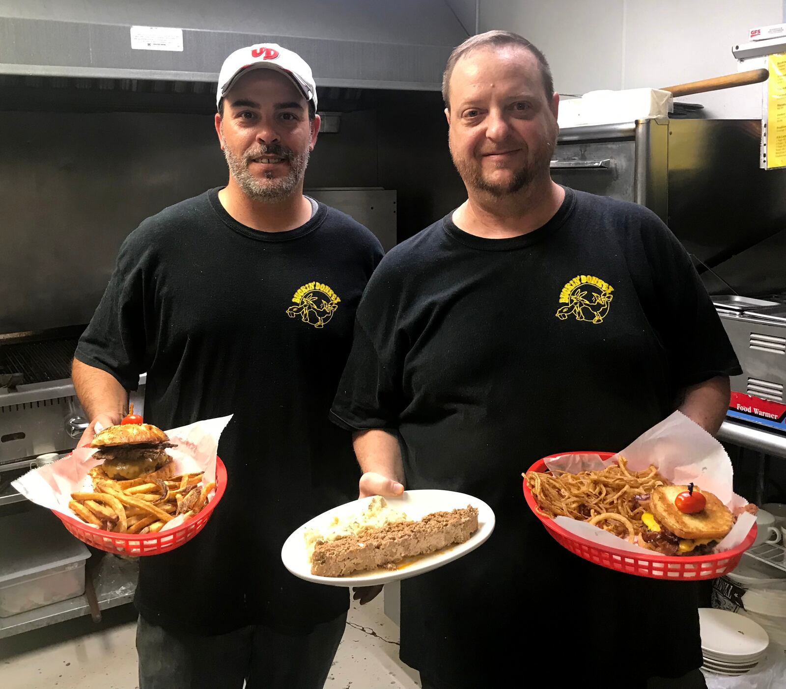 Sean McKown (right), co-founder and co-owner of Bunkin' Donkey, and Griffin Shields, the Kettering restaurant's chef.