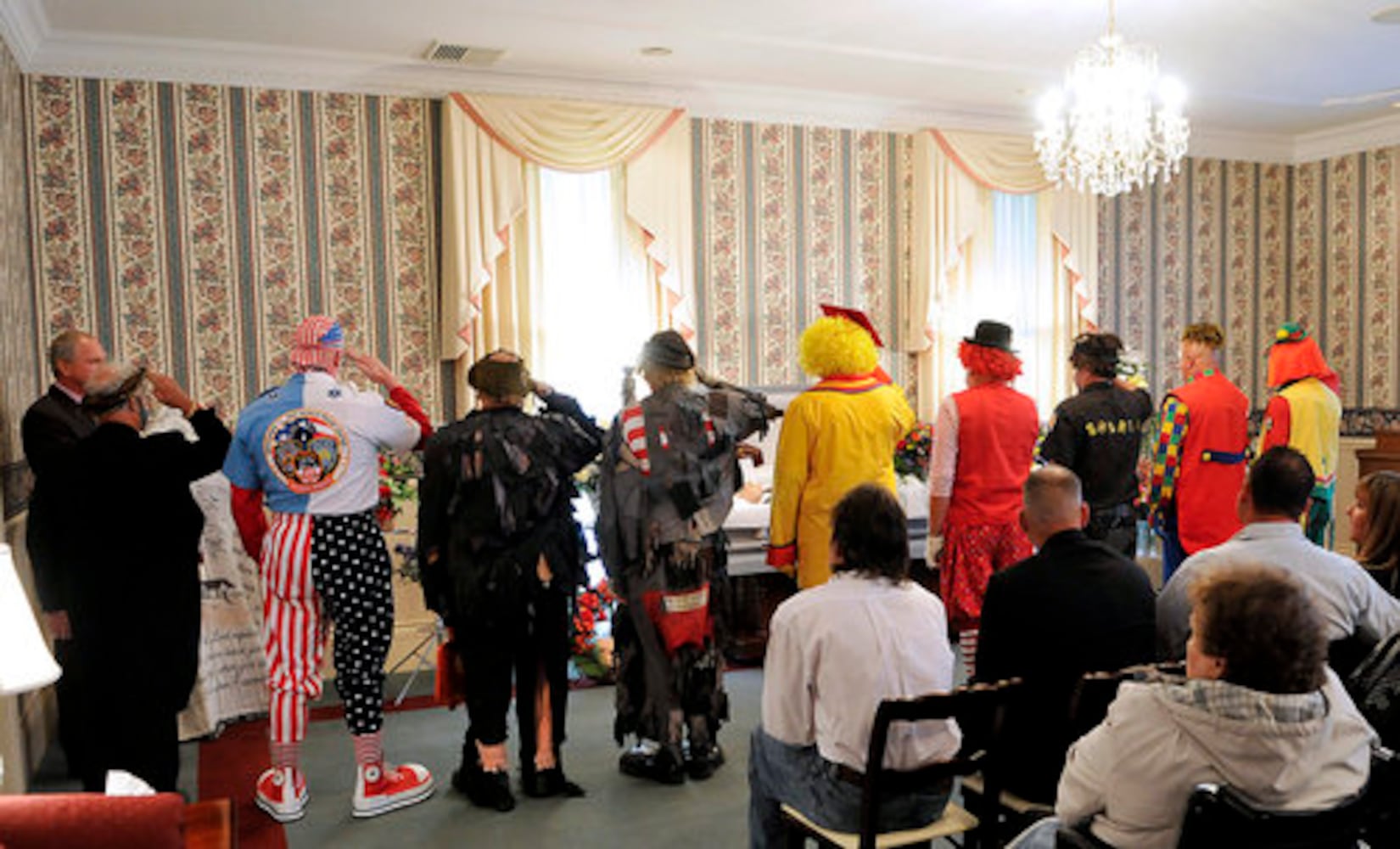 Clowns honor fallen friend