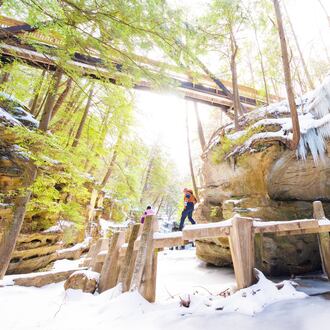 Hocking Hills State Park is on the stops on TourismOhio's Winter Scenic Route. Contributed