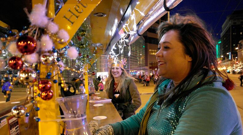 The Sugarplum Shuttle is an alcohol-free, family-friendly shuttle with live entertainment on board.