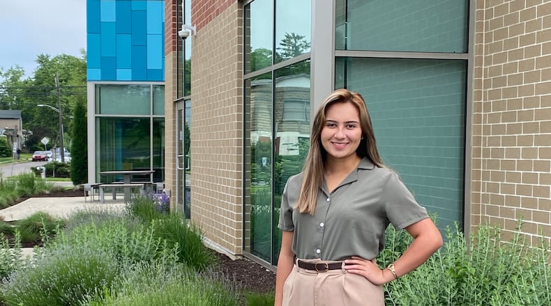 Mary Wellmeier is headed to Ohio State University on a full ride through the U.S. Air Force Junior ROTC program. She wants to study aerospace engineering and hopes to be a pilot in the Air Force. Eileen McClory / Staff