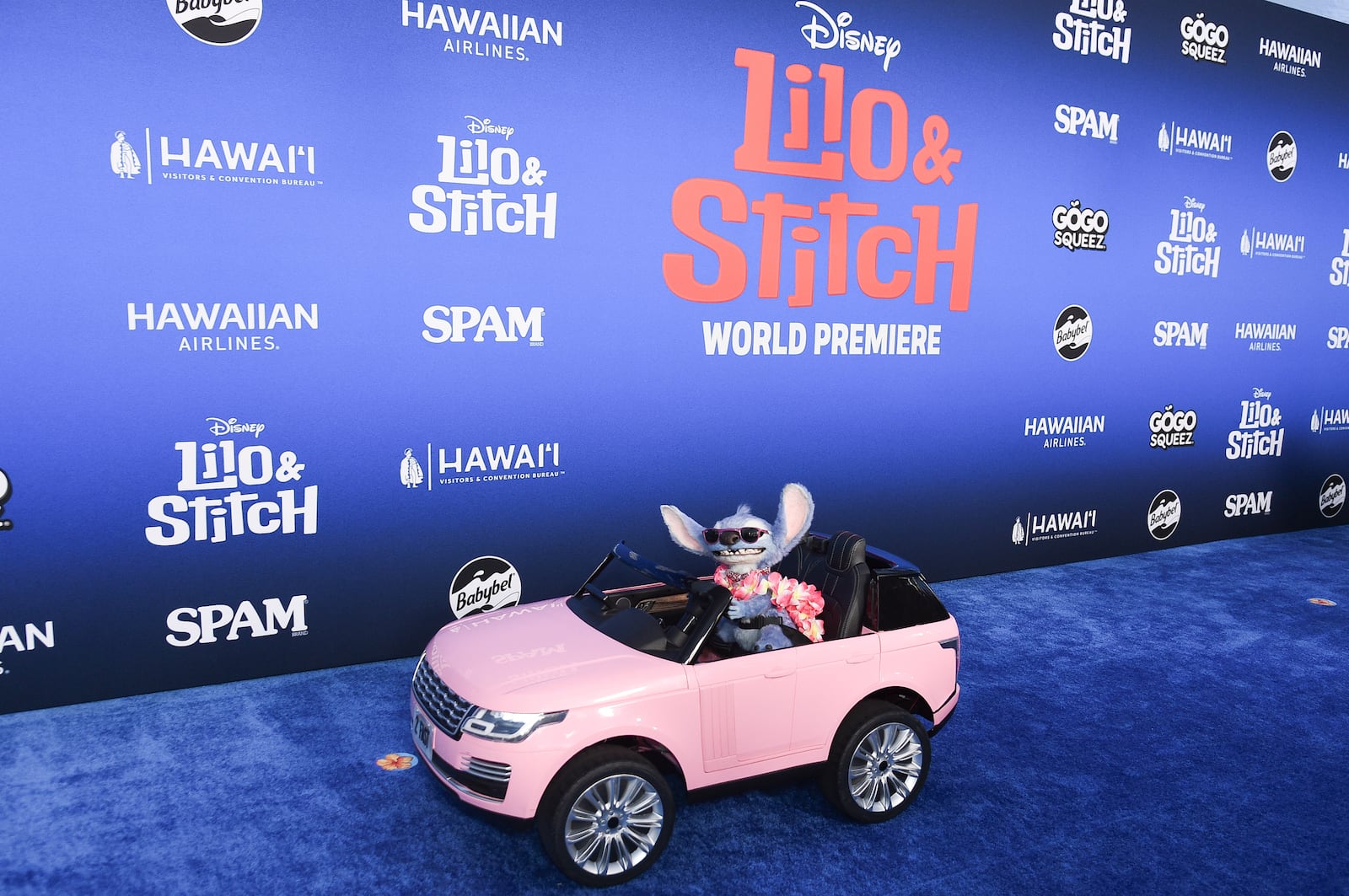 Stitch arrives at the premiere of "Lilo and Stitch" on Saturday, May 17, 2025, at El Capitan Theatre in Los Angeles. (Photo by Richard Shotwell/Invision/AP)