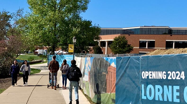 Cedarville University broke ground on the $40 million Lorne Scharnberg Center Friday and is planning more housing, citing increased student enrollment. LONDON BISHOP