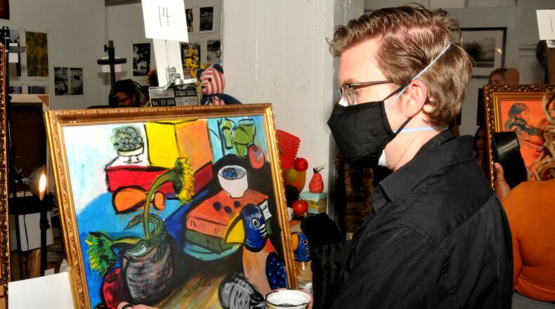 Local artists competing in a live art competition, music, food and art activities were all part of "Art Off 2022," K12 Gallery and TEJAS's annual fundraiser. The event raises money for scholarships and after school art programs offered at the gallery. DAVID A. MOODIE/CONTRIBUTING PHOTOGRAPHER