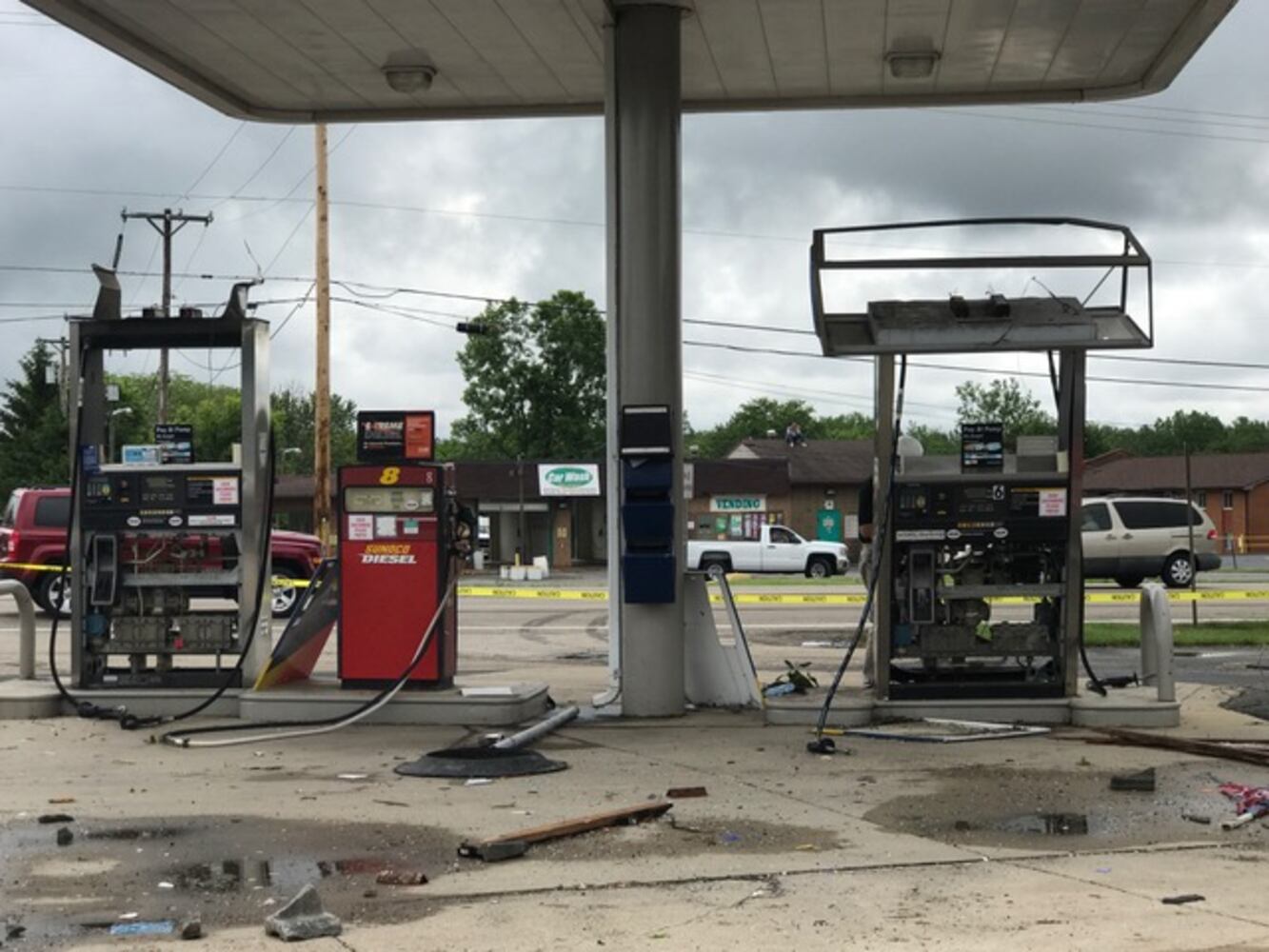 PHOTOS: Aftermath of destructive storms, tornadoes this morning
