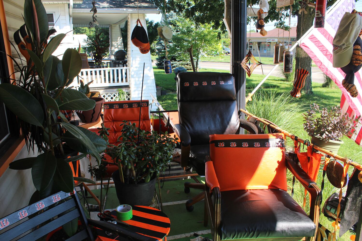 This is the man who lives in the “Bengals MAN CAVE” across from Dot’s Supermarket