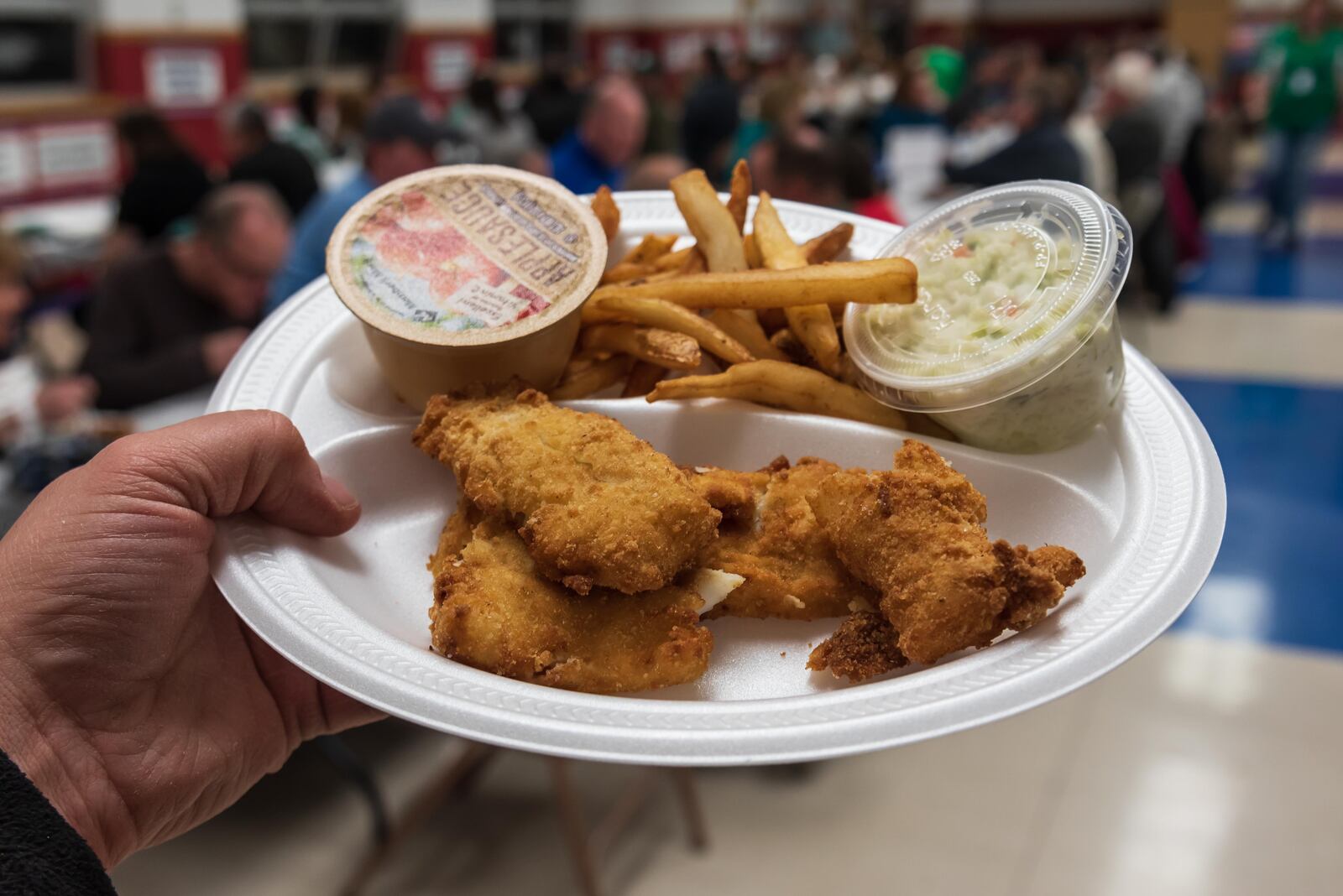 Carroll High School hosts its annual St. Pat’s Fest Friday Irish Fish Fry. TOM GILLIAM / CONTRIBUTING PHOTOGRAPHER