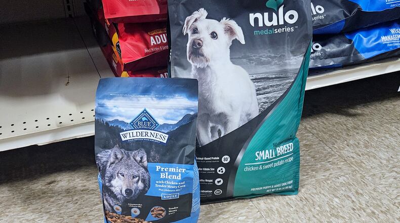 Two examples of dog food mentioned in the column. CONTRIBUTED