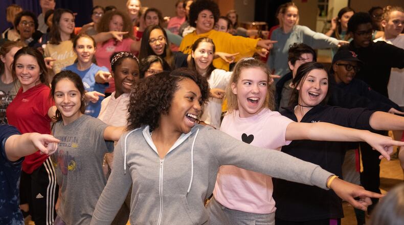 The ABBA blockbuster "Mamma Mia!," the Muse Machine's 35th annual musical featuring over 130 students from across the Miami Valley, is slated Jan. 10-13 at the Victoria Theatre. CONTRIBUTED/BEN MORRISON