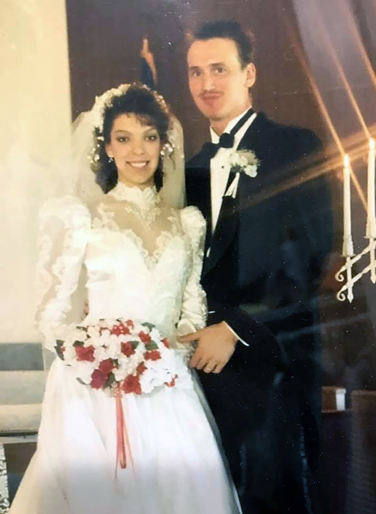Tiffany Thompson (Left) and her husband Tom Thompson at their wedding in Dayton in 1990. CONTRIBUTED
