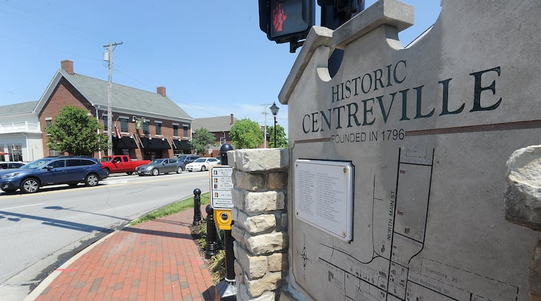 Centerville's uptown plan includes a corridor of small businesses and is the focus of an estimated $11.4 million project designed to transform the historic town center in and around the intersection of north Main and Franklin Streets. MARSHALL GORBY\STAFF
