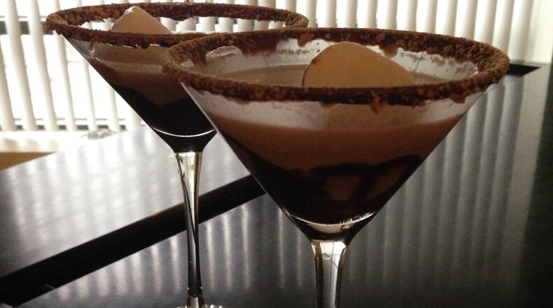 Delicious and very smooth, S’mores Martinis are the perfect dessert drink for a special occasion, such as National S'mores Day. CONNIE POST/Staff