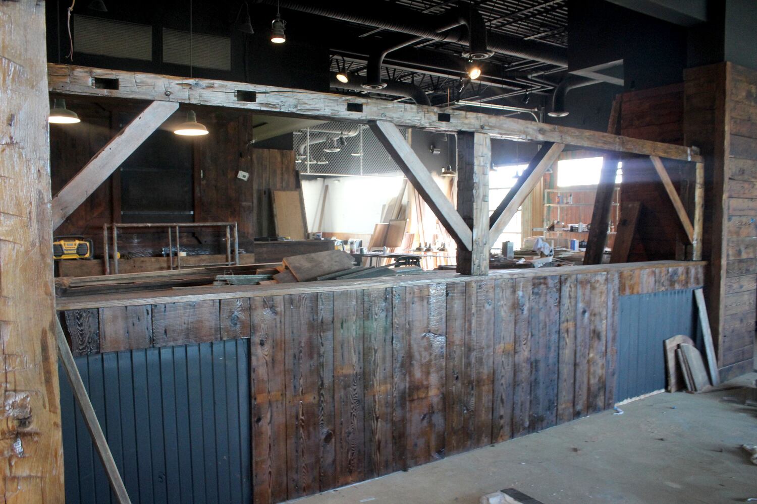 Inside the construction zone at Wandering Griffin