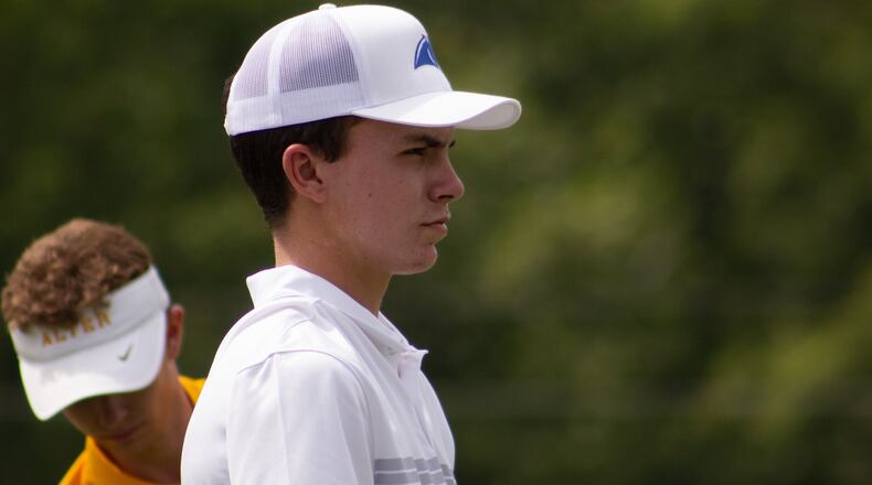 Springboro senior Jordan Gilkison at the Bellbrook Invitational at Sugar Valley Golf Club on Aug. 22, 2020. Jeff Gilbert/CONTRIBUTED