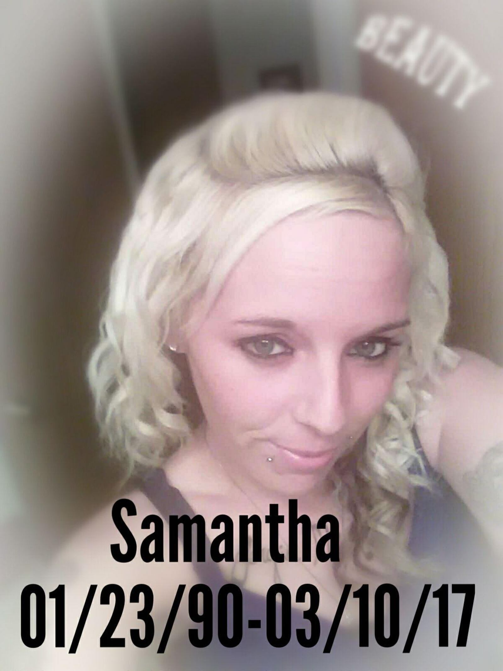 Samantha Botts, in a photo contributed by her father Sam Toler.