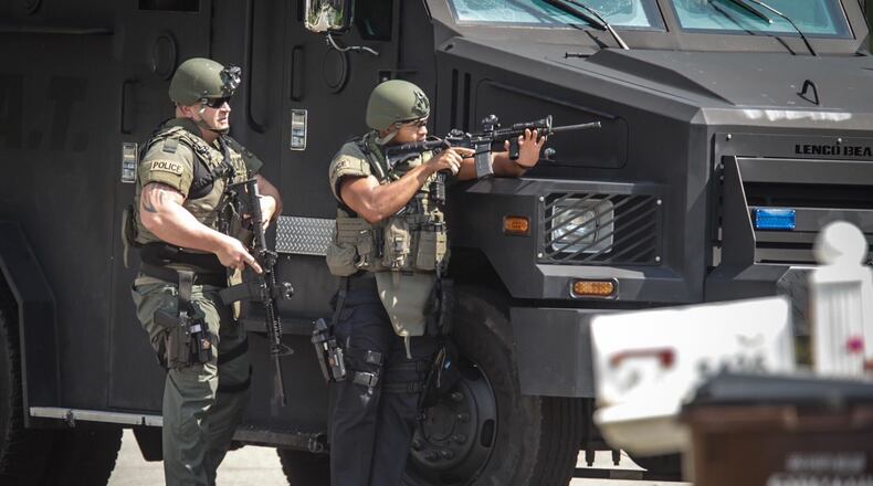 SWAT officers were called to a Huber Heights standoff on Johannsen Drive on Thursday, Sept. 10, 2020. JIM NOELKER/STAFF