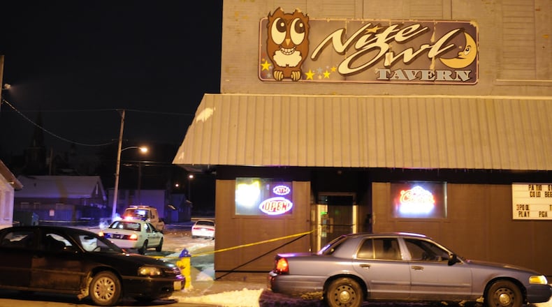 Springfield police and medics were called to the Night Owl Bar at 601 W. Main St. early Sunday morning on reports of a shooting.Police confirmed that one person was dead inside the bar.