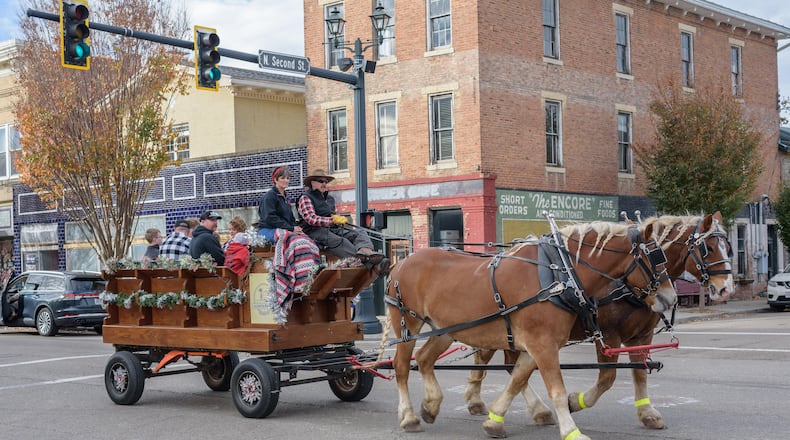 The Yuletide Winter's Gathering in Downtown Tipp City happened from Friday, Nov. 8 to Sunday, Nov. 10, 2024 to kick off the holiday shopping season. TOM GILLIAM/CONTRIBUTING PHOTOGRAPHER