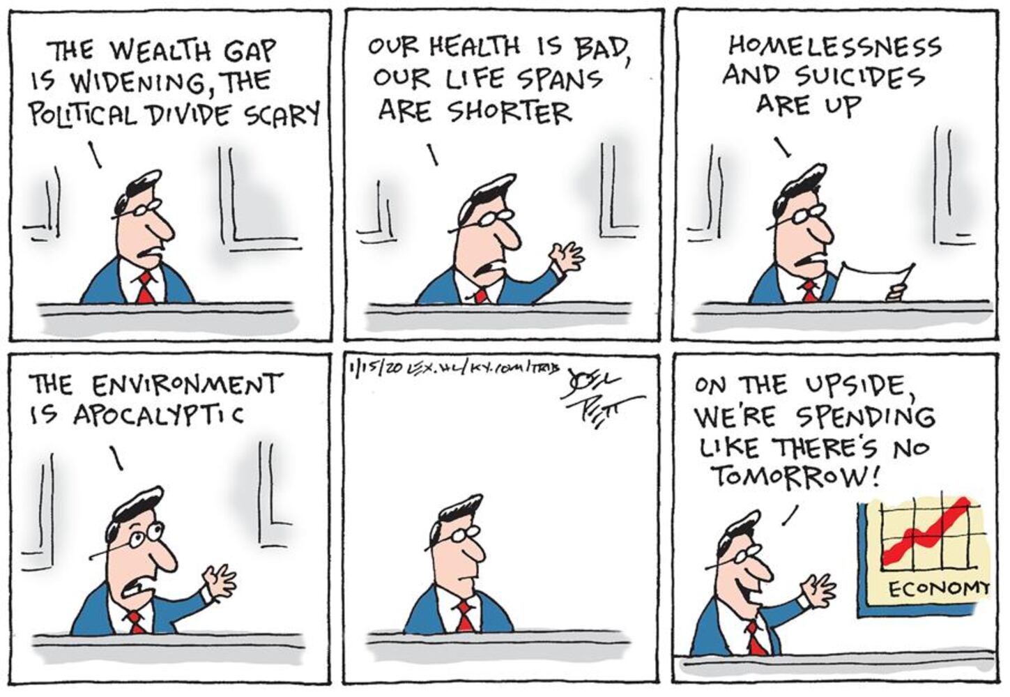 Week in cartoons: Boeing, Mitch McConnell and more