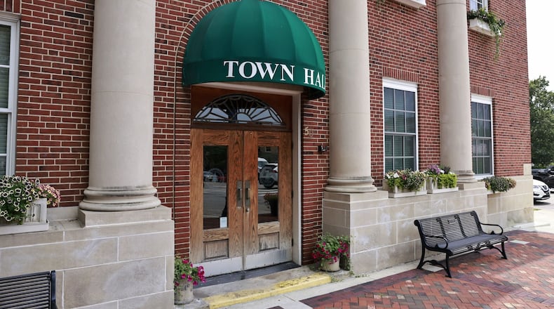 Lebanon town hall on South Broadway Street in downtown Lebanon, 2023. NICK GRAHAM/STAFF