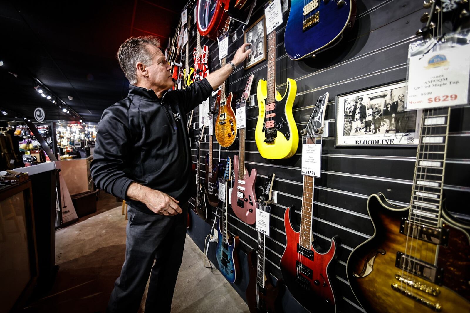 Hauer Music is celebrating 85 years in the Dayton area. Many famous and not so famous musicians have walked through the doors. The store is located at 528 Miamisburg-Centerville Road in Centerville. JIM NOELKER/STAFF