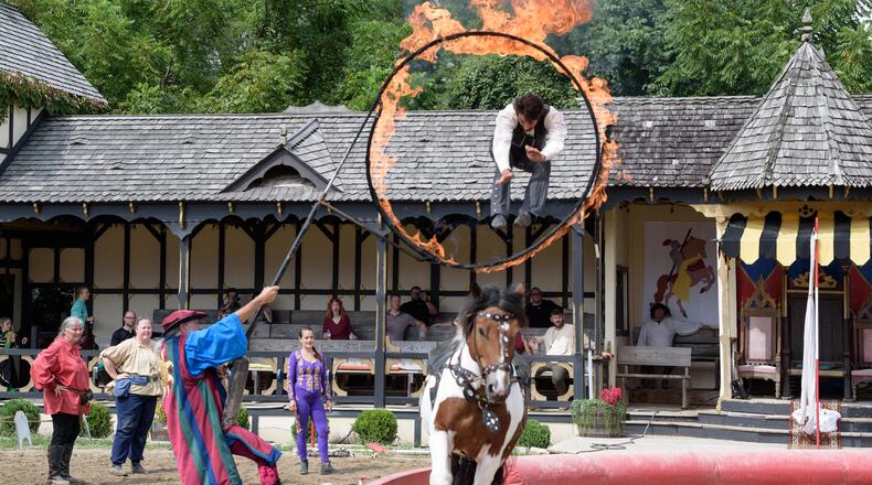 The 34th Annual Ohio Renaissance Festival runs Saturdays, Sundays, and Labor Day Monday for nine weekends — Sept. 2 through Oct. 29 at Renaissance Park near Harveysburg in Warren County. TOM GILLIAM / CONTRIBUTING PHOTOGRAPHER
