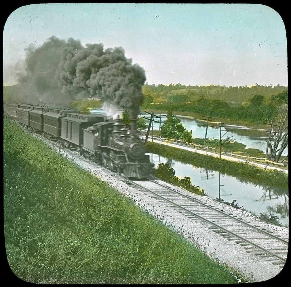 Miamisburg seen in historic lantern slides
