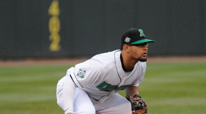 Dragons third baseman Juan Martinez has at least one hit in all six games he has played in. MARC PENDLETON / STAFF