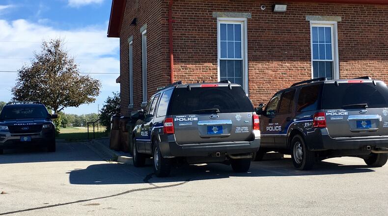 The view outside the Perry Twp. offices on Thursday, Oct. 11, 2018. MARK GOKAVI / STAFF