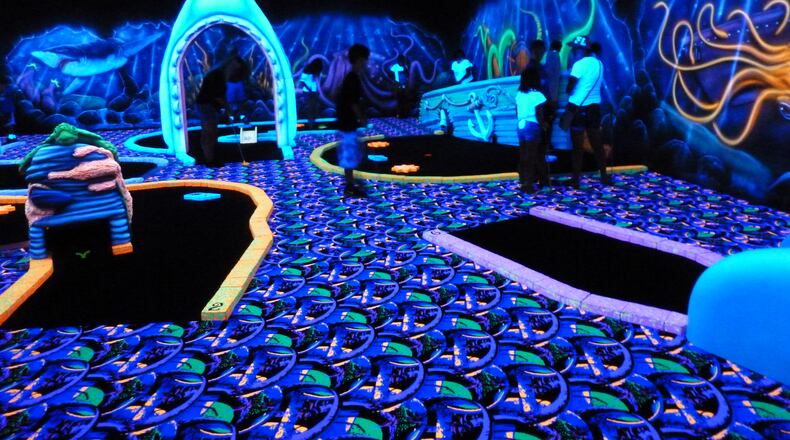 Underwater themed nine hole mini golf course at Scene75. Contributed Photo by Alexis Larsen