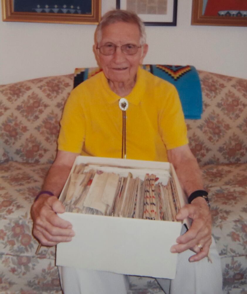 Local WW II Vet finds box of letters sent home