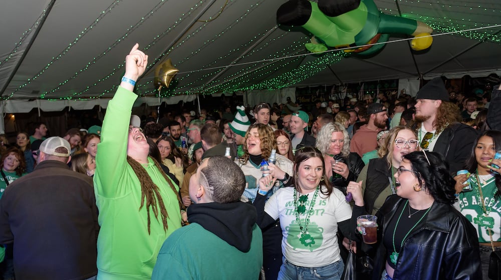 Dunaways, located at 508 W. Main St. in Troy, hosted Miami County’s largest St. Patrick’s Day celebration starting on Friday, March 13, 2026. Here’s a look at highlights from day 2 on Saturday, March 14. The party continues on day 3, Tuesday, March 17, from 11 a.m. until midnight. TOM GILLIAM / CONTRIBUTING PHOTOGRAPHER