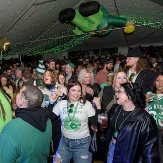 Dunaways, located at 508 W. Main St. in Troy, hosted Miami County’s largest St. Patrick’s Day celebration starting on Friday, March 13, 2026. Here’s a look at highlights from day 2 on Saturday, March 14. The party continues on day 3, Tuesday, March 17, from 11 a.m. until midnight. TOM GILLIAM / CONTRIBUTING PHOTOGRAPHER