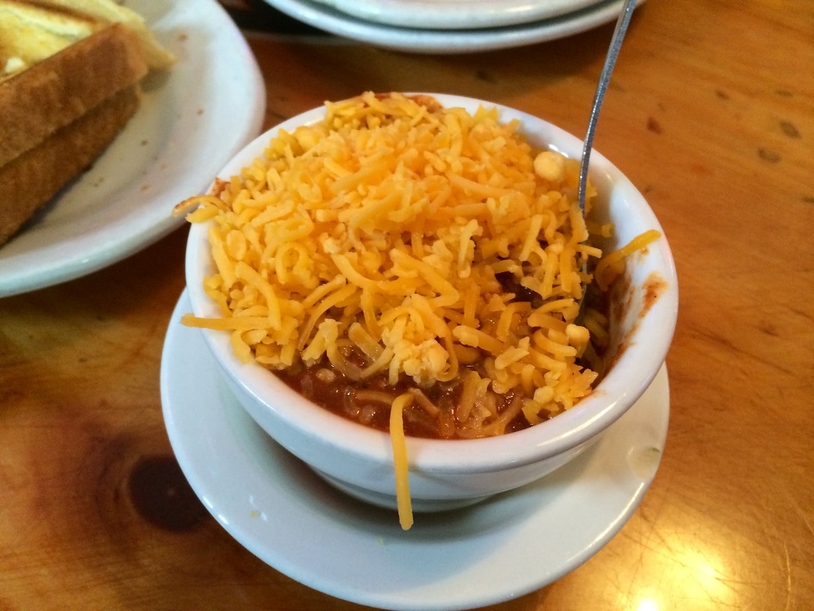 Tank’s Award Winning “Road Kill” chili is sweet with a spicy kick. It’s very thick, and packed with meat and potpourri of delicious spices including cumin, white pepper and paprika, among others. You can add cheese and onion if you so choose for an additional 89 cents). We added just cheese. Available by the cup ($3.69) or bowl ($4.69). MICHELLE FONG/STAFF