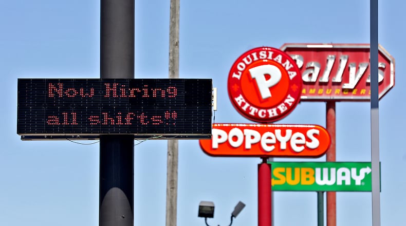 All of the fast food restaurants in the Springfield area are currently hiring. BILL LACKEY/STAFF