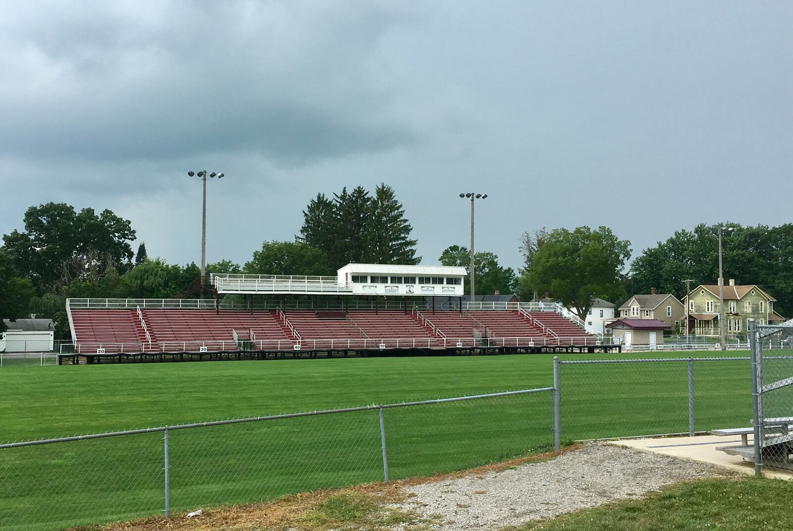 The football field at Urbana High School. (Photo: Marcus Hartman/CMG Ohio)