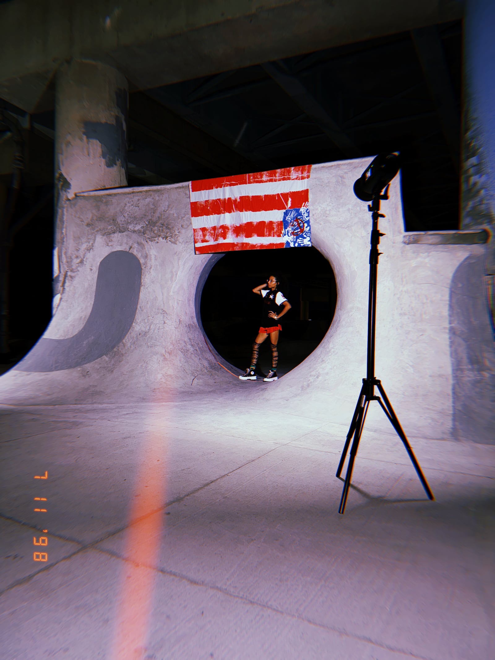 Apparel designer Z's brand Bezerk held a fashion show at Home Ave DIY Skatepark earlier this year. CONTRIBUTED/ADAIR TUDOR