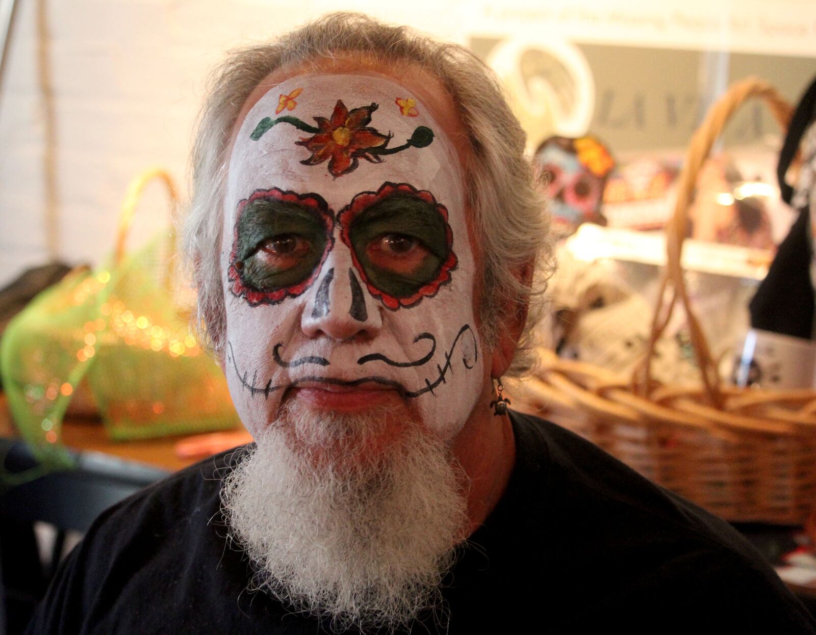 Dayton has celebrated El Dia de los Muertos  since 2012. David Hurwitz  helps organize the annual celebration. Photo Amelia Robinson