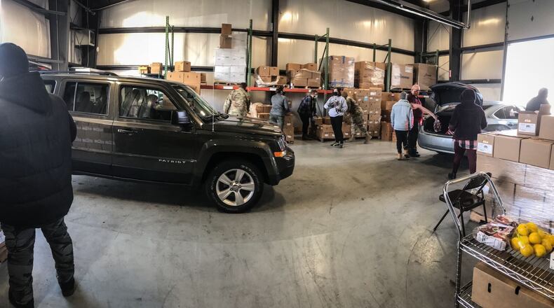 Dayton Foodbank feeds hundreds of households ahead of holidays.