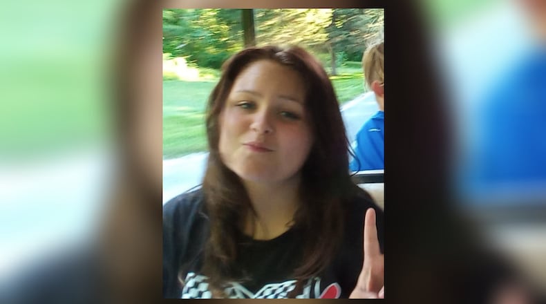 Kayla Neff was last seen Tuesday, Aug. 31, 2021, around 11 p.m. near the Funderberg Road and Ironwood Drive area. Photo courtesy Fairborn Police Depatment.